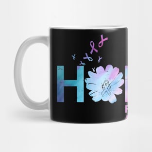 Funny Hope For A Cure Alzheimer Awareness Flower Gift Mug